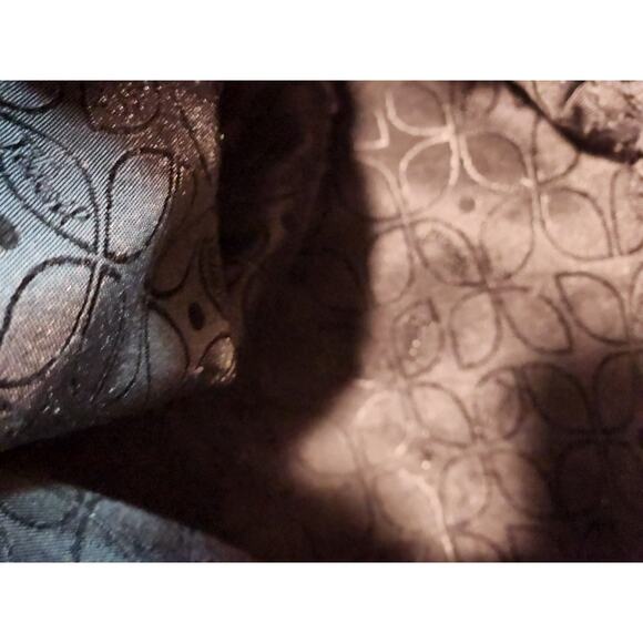 Vintage Fossil Black Genuine Leather Handbag 10x10 Purse , can add strap - Picture 11 of 13